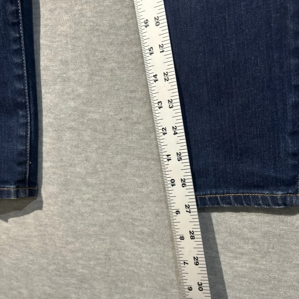 Madewell Womens Blue Dark Wash Mid Rise Pockets Denim Skinny Leg Jeans Size 25 - Picture 4 of 6